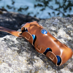ETUI DE BOULE DE PETANQUE EN CUIR LA TRIPLETTE DE LA BOUCLÉE