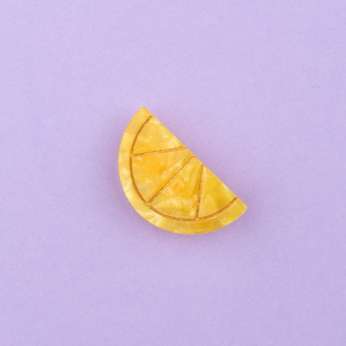 BARRETTE CHEVEUX CITRON - COUCOU SUZETTE