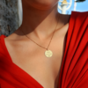 BIJOUX FÉMINISTES MÉDAILLE VIVA LA VULVA - PIED DE POULE
