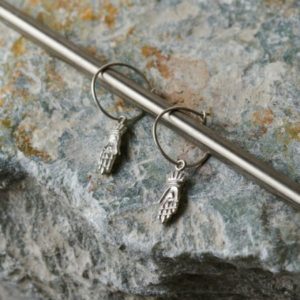 BOUCLES D'OREILLES MAINS ARGENT - TIENDA ESQUIPULAS