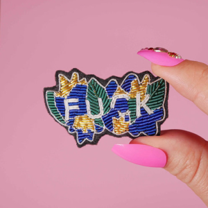 BROCHE FUCK BRODÉE - MALICIEUSE