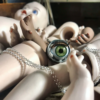 COLLIER OEIL DE POUPEE VERT - JAWLINE JEWELLERY