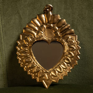 MIROIR EX-VOTO COEUR ARDENT - BONCOEURS