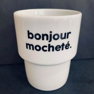 GOBELET BONJOUR MOCHETÉ - FÉLICIE AUSSI