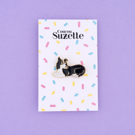 PIN'S CHIEN BORDER COLLIE - COUCOU SUZETTE
