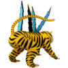 FIGURINE TIGER BOLTS BY MATT LEINES - RVCA x ARTOYZ ORIGINALS