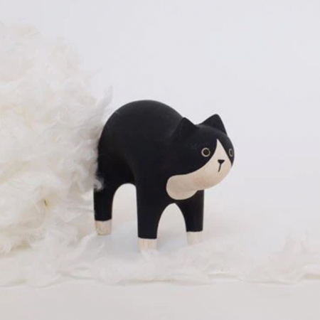 CHAT HACHIWARE EN BOIS POLE POLE - TLAB