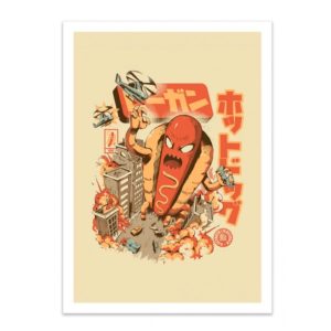 ART-POSTER HOTDOGZILLA - Art Ilustrata - WALL EDITIONS