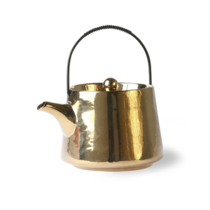 THÉIÈRE CERAMIQUE GOLD - HK LIVING