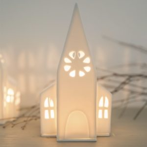 EGLISE PHOTOPHORE PORCELAINE 89023 - RÄDER