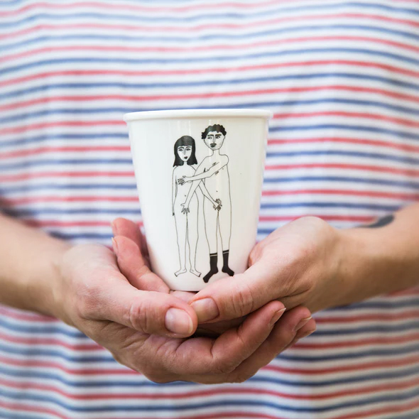 GOBELET COUPLE NU FACE - HELEN B
