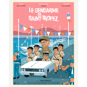 LE GENDARME DE SAINT-TROPEZ - AFFICHE DE FILM REVISITÉE - PLAKAT