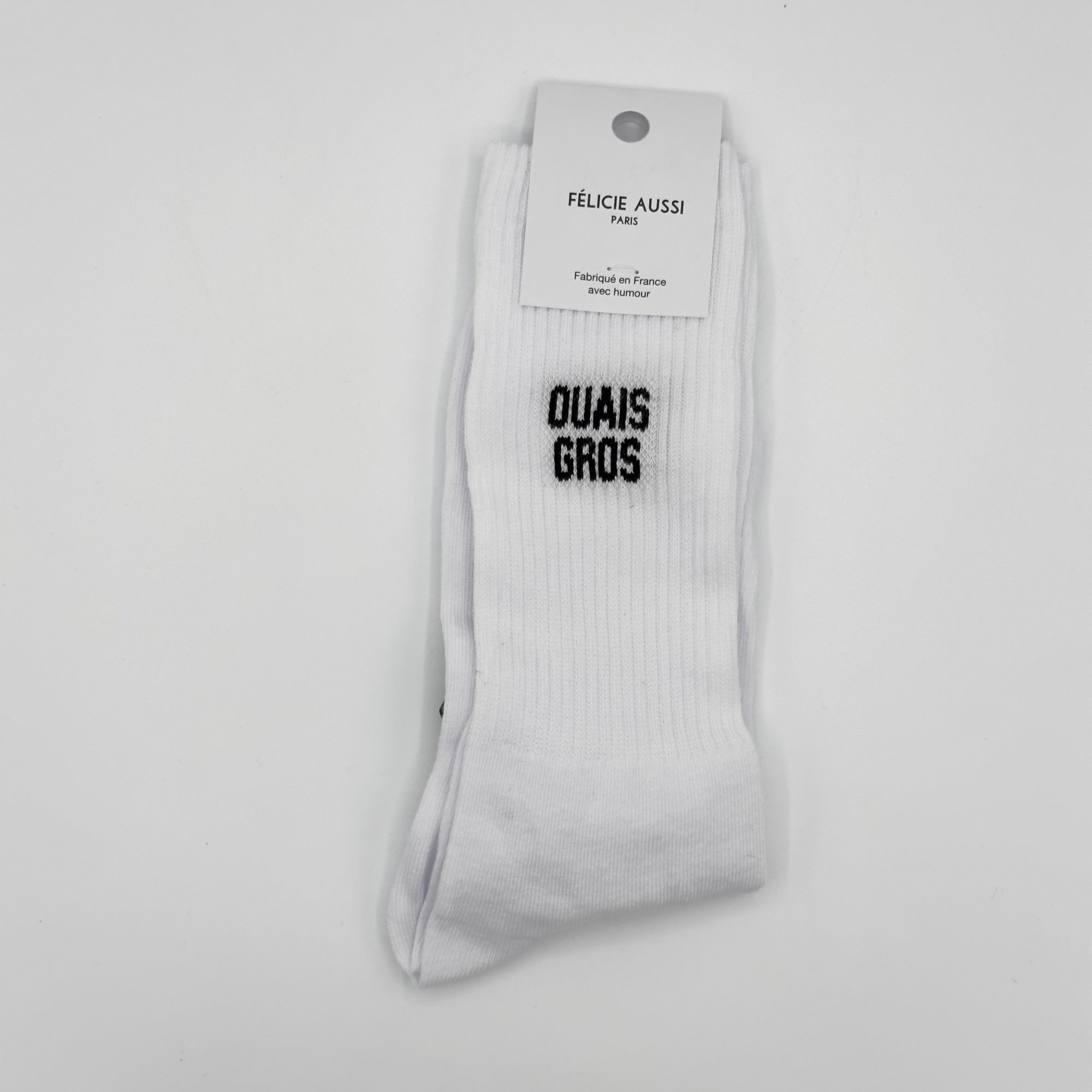 CHAUSSETTES OUAIS GROS BLANCHES FELICIE AUSSI