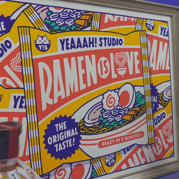 AFFICHE PRINT RAMEN IS LOVE YEAAAH STUDIO JAPON 3