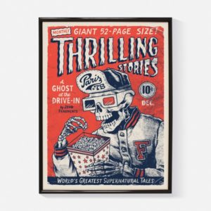 AFFICHE "THRILLING STORIES" Sérigraphie format 30x40cm - YEAAAH! STUDIO