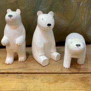 POLAR BEAR OURS BLANC EN BOIS - TLAB