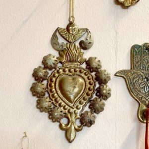 EX-VOTO COEUR SACRÉ À ACCROCHER