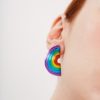 BOUCLES DOREILLES RAINBOW ARC EN CIEL BIJOU MONOLAMA 14233