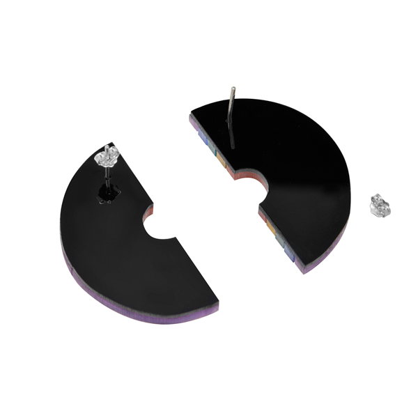 BOUCLES D'OREILLES ARC-EN-CIEL "RAINBOW" - MONOLAMA