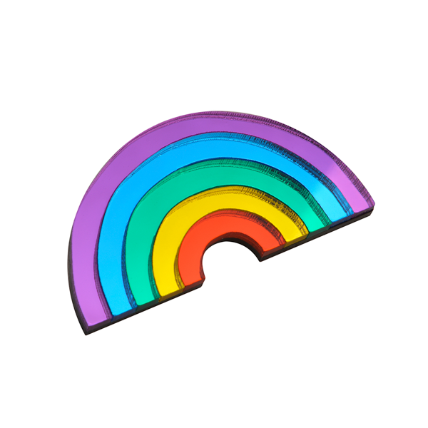 BROCHE ARC-EN-CIEL "RAINBOW" - MONOLAMA