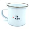 MUG EN METAL EMAILLÉ "TÊTE DE BITE" - BIBICHE FAIT SON CIRQUE