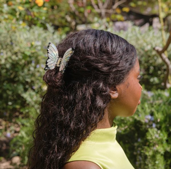 PINCE À CHEVEUX PAPILLON BLANC - COUCOU SUZETTE
