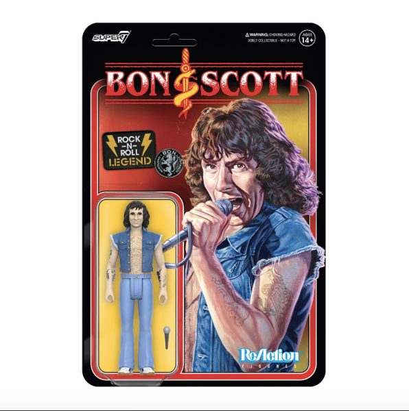 BON SCOTT - AC/DC - REACTION FIGURES - SUPER7