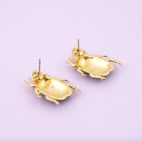 BOUCLES D'OREILLES SCARABÉE - COUCOU SUZETTE