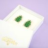 BOUCLES D'OREILLES SCARABÉE - COUCOU SUZETTE