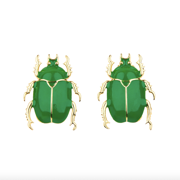 BOUCLES D'OREILLES SCARABÉE - COUCOU SUZETTE
