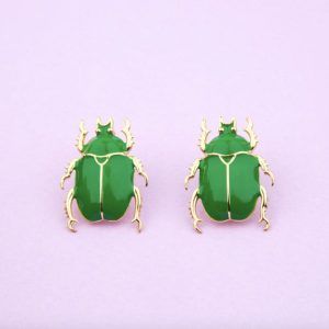 BOUCLES D'OREILLES SCARABÉE - COUCOU SUZETTE