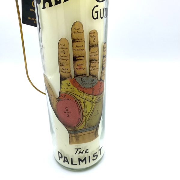 BOUGIE TUBE VOTIVE PHRENOLOGIE / CHIROMANCIE AVEC POIGNÉE - TEMERITY JONES