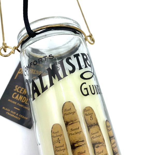 BOUGIE TUBE VOTIVE PHRENOLOGIE / CHIROMANCIE AVEC POIGNÉE - TEMERITY JONES
