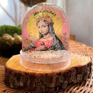 BOULE À NEIGE IMPRIMÉE LES DIVINES - J'AI VU LA VIERGE