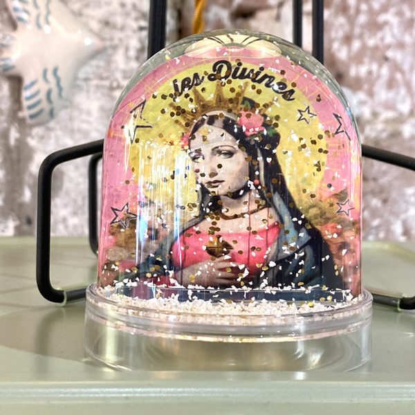 BOULE À NEIGE IMPRIMÉE LES DIVINES - J'AI VU LA VIERGE