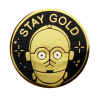 PINS "STAY GOLD" C-3PO - LA BARBUDA