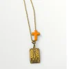 COLLIER ORACLE DE MARIE - L'AMOUREUX - ORANGE - J'AI VU LA VIERGE