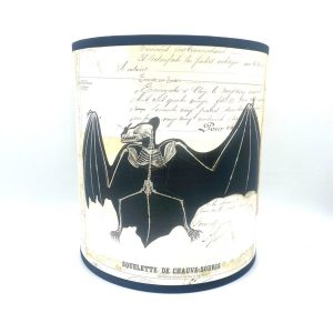 DEMI ABAT-JOUR "SQUELETTE DE CHAUVE-SOURIS - VERVEINE MENTHE