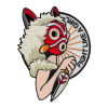 PATCH "FIGHT LIKE A GIRL" MONONOKE - LA BARBUDA