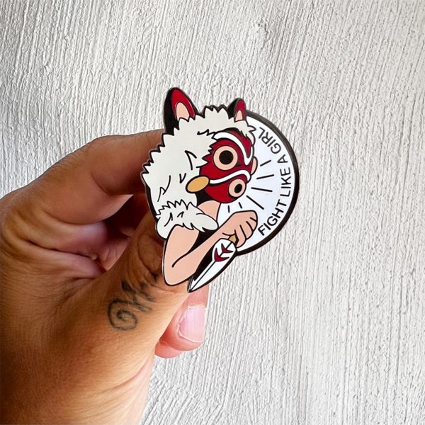 PINS "FIGHT LIKE A GIRL" MONONOKE - LA BARBUDA