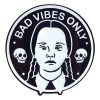 PINS "BAD VIBES ONLY" MERCREDI ADDAMS - LA BARBUDA