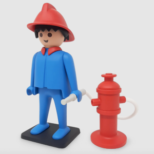 PLAYMOBIL COLLECTION VINTAGE LE POMPIER - PLASTOY