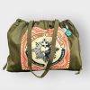 SAC WEEK-END XL COEUR VITAL VERT KAKI - J'AI VU LA VIERGE