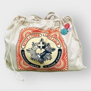 SAC WEEK-END XL COEUR VITAL LIN - J'AI VU LA VIERGE