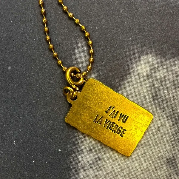 COLLIER ORACLE DE MARIE - L'AMOUREUX - ORANGE - J'AI VU LA VIERGE