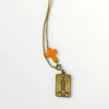 COLLIER ORACLE DE MARIE - LA LUNE - ORANGE - J'AI VU LA VIERGE