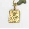 COLLIER ORACLE DE MARIE - LE SOLEIL - KAKI - J'AI VU LA VIERGE