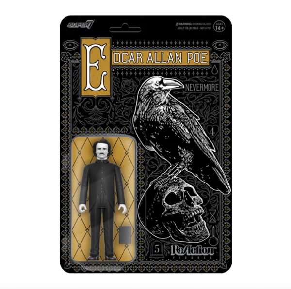 EDGAR ALLAN POE - GREYSCALE - REACTION FIGURES - SUPER7