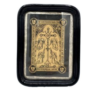 CADRE RELIGIEUX ORAISON FUNÈBRE DE 1875 - V0201