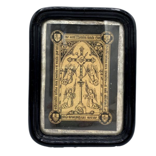 CADRE RELIGIEUX ORAISON FUNÈBRE DE 1875 - V0201